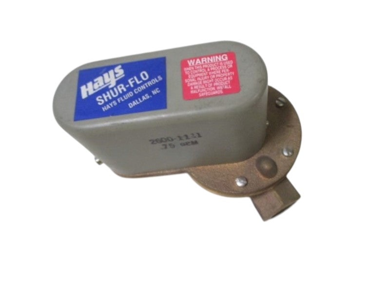 HAYS 2600-1111 FLOW SWITCH .75GPM  UNMP