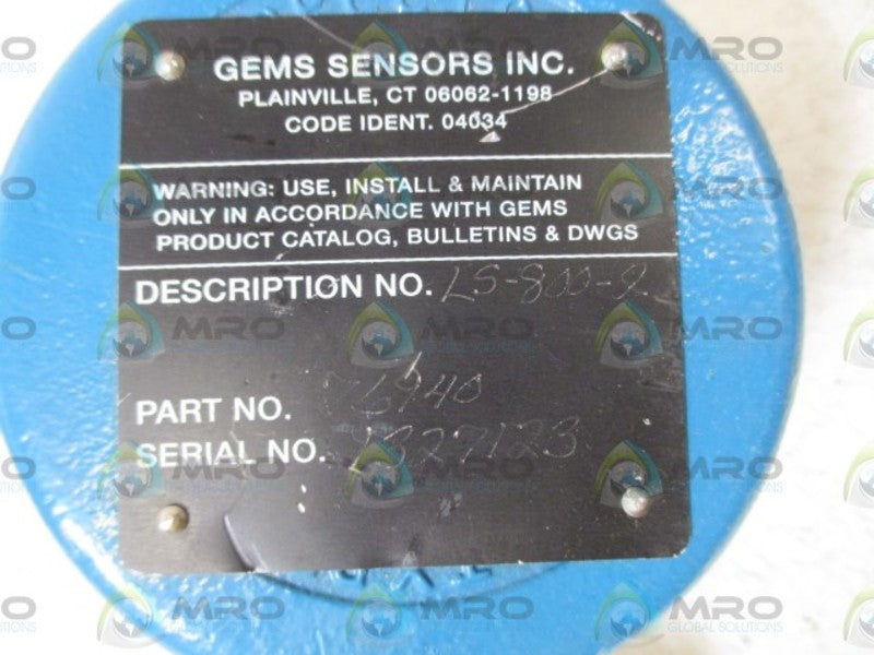 GEMS 76940 LIQUID LEVEL SENSOR ADJUSTABLE  UNMP