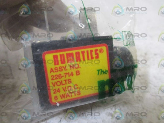 NUMATICS 226-714B SOLENOID COIL 24V 6WATTS  NSMP