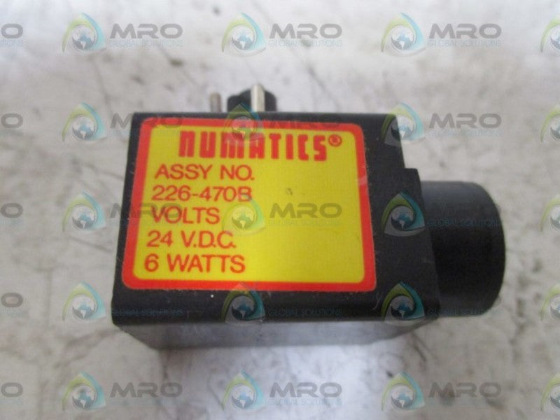 NUMATICS 226-470B SOLENOID COIL 24V 6WATTS  NSNP
