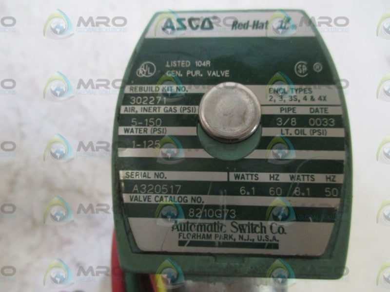 ASCO 8210G73 SOLENOID VALVE  UNMP
