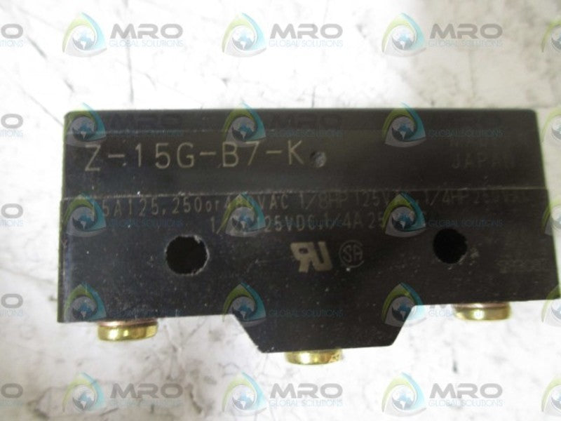OMRON Z-15G-B7-K SNAP ACTION SWITCH  UNMP