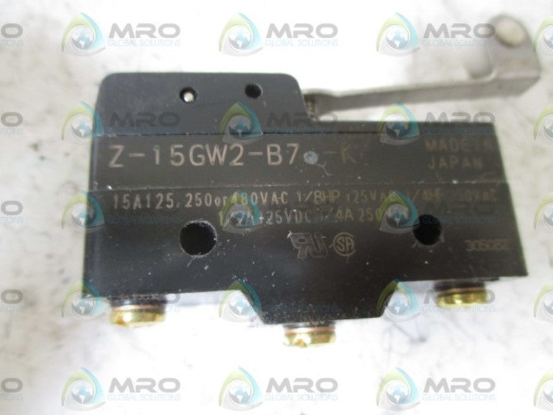 OMRON Z-15GW2-B7-K SNAP ACTION SWITCH  UNMP