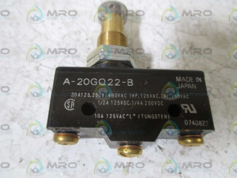 OMRON A-20GQ22-B SNAP ACTION SWITCH  UNMP