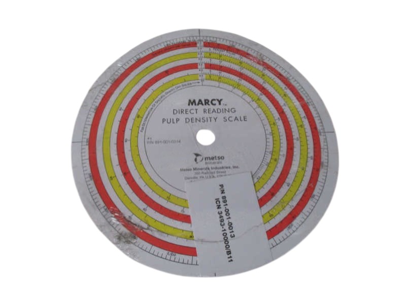 MARCY 891-001-0013 DIRECT READING PULP DENSITY SCALE  NSNP