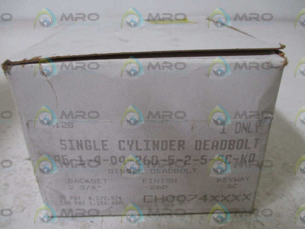 45-1-4-04-26D-5-2-5-SC-KD SINGLE CYLINDER DEADBOLT  NSMP