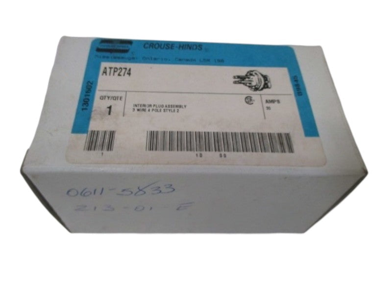CROUSE-HINDS ATP274 INTERIOR PLUG ASSEMBLY 30AMPS  NSMP