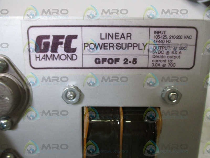 GFG HAMMOND GFOF2-5 LINEAR POWER SUPPLY  NSNP