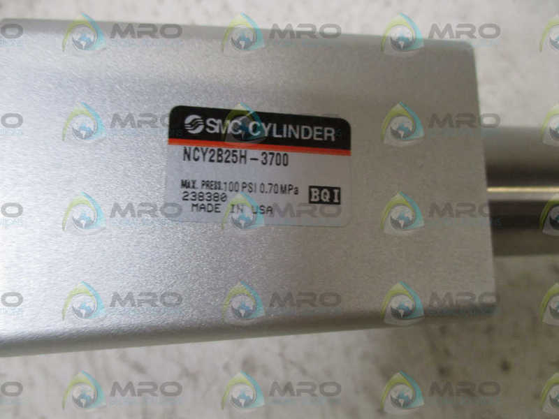 SMC NCY2B25H-3700 RODLESS LINEAR ACTUATOR CYLINDER  NSNP OUT OF A  BOX