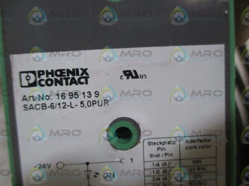 PHOENIX CONTACT SACB-6/12-L-5,0PUR SENSOR ACTUATOR BOX  UNMP