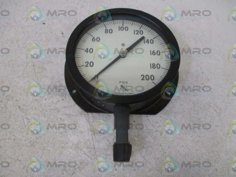 ASHCROFT 1079 6" 1/2" LOWER DURAGAUGE 0-200PSI  NSMP
