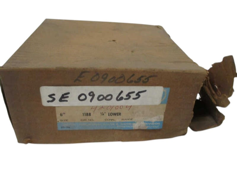 ASHCROFT 1188 6" 1/4" LOWER DURAGAUGE 0-40PSI  NSMP