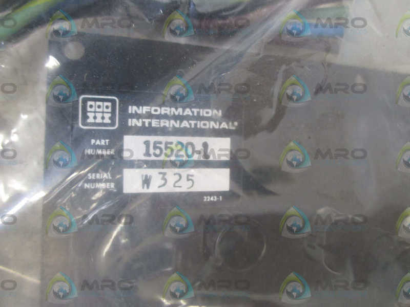 INFORMATION INTERNATIONAL 15520-1  NSNP