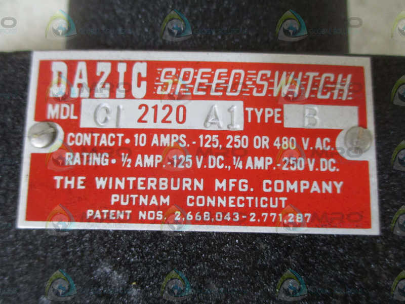 WINTERBURN CI2120A1 TYPE B SPEED SWITCH  NSNP