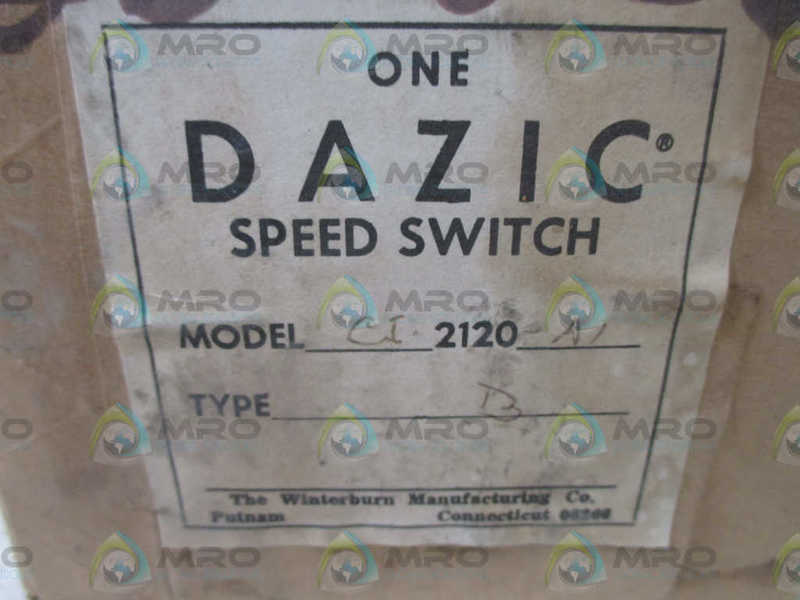 WINTERBURN CI2120A1 TYPE B SPEED SWITCH  NSFS