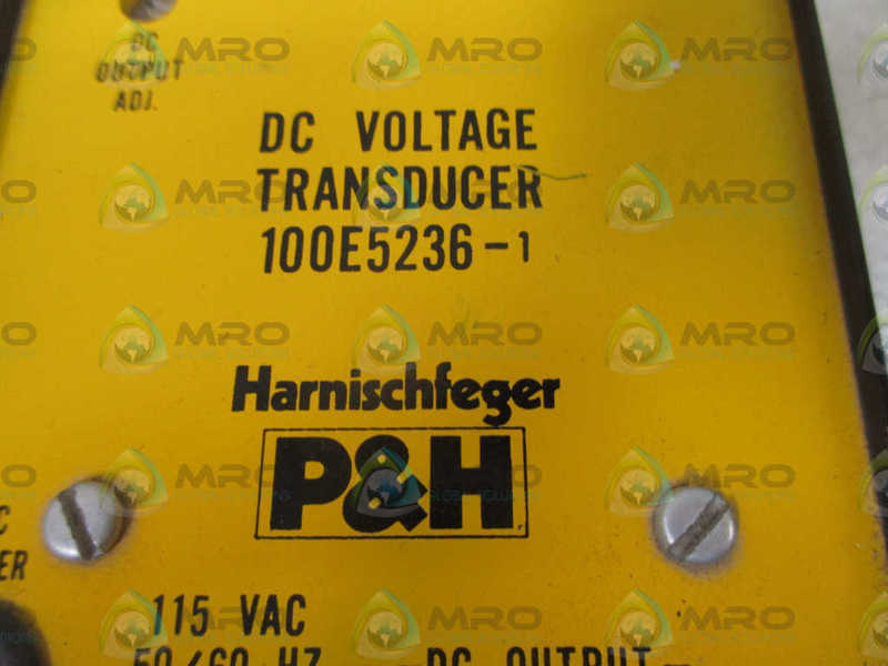P&H 100E5236-1 DC VOLTAGE TRANSDUCER  UNMP