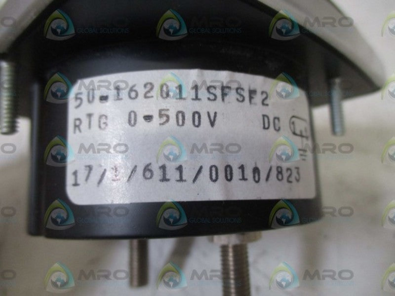 GENERAL ELECTRIC 50-162011SFSF2 PANEL METER 0-500 PSI  NSNP