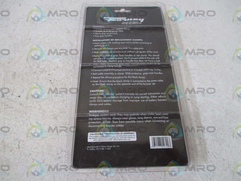 FORNEY 54722 BATTERY CHARGER CLAMPS  ORIGINAL PACKAGE