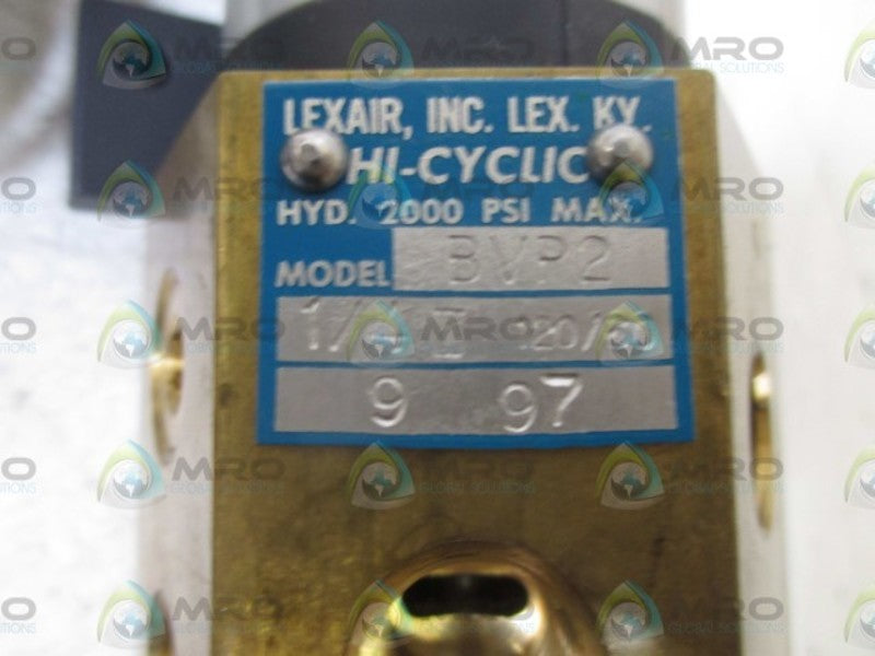 LEXAIR INC. BVP2 SOLENOID VALVE  NSNP