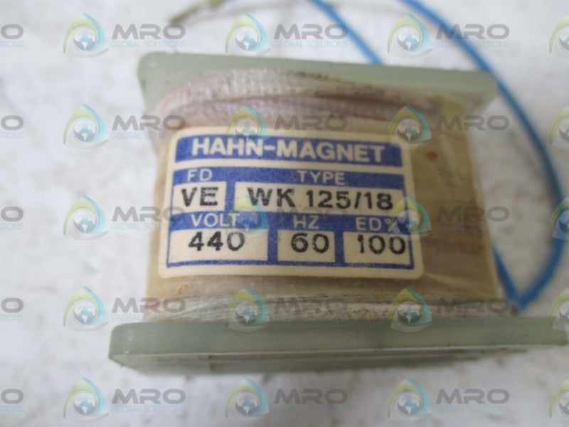 HAHN-MAGNET WK 125/18 COIL 440V NSNP