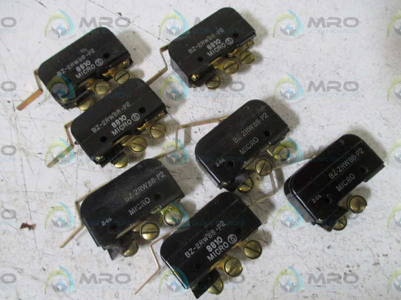 LOT OF 7 MICROSWITCH B2-2RW88-P2 LIMIT SWITCH NSNP