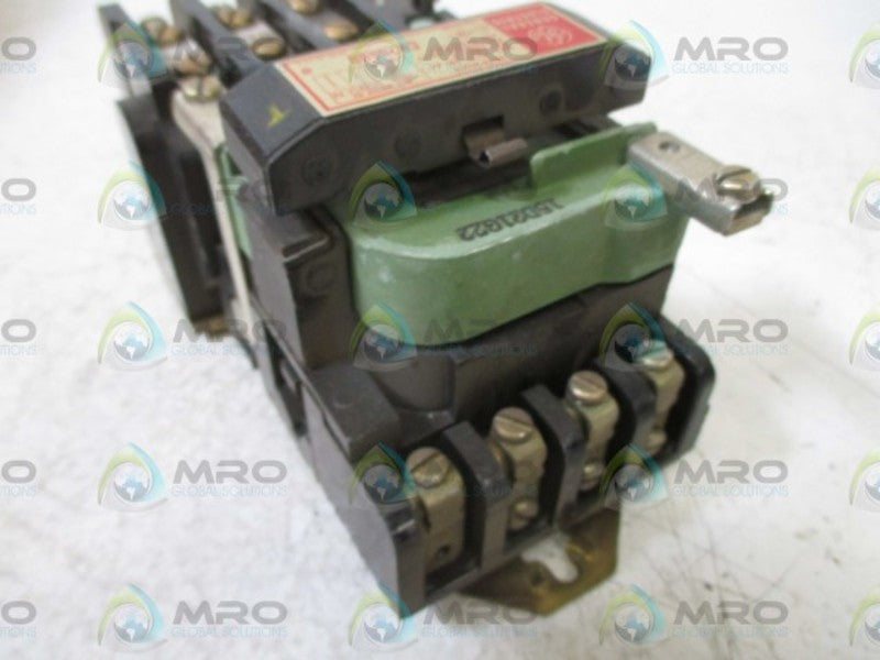 GENERAL ELECTRIC CR206B0 CONTACTOR NEMA SIZE 0 120V  UNMP