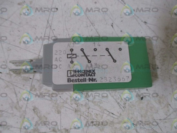 LOT OF 2 PHOENIX CONTACT 2823667 RELAY CONNECTOR NSMP