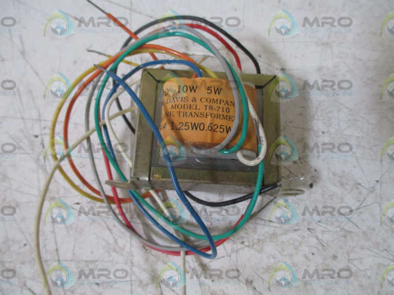 J.W. DAVIS & COMPANY MODEL TR-710 TRANSFORMER  NSNP