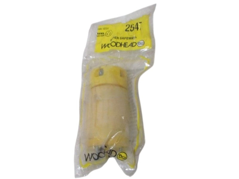 LOT OF 6 WOODHEAD 2547 PLUG NSNP IN A FACTORY BAG