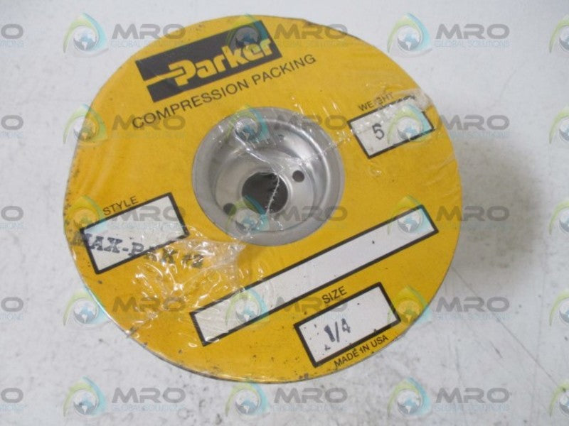 PARKER MAX-PAK#2 (STYLE 8805-L) MECHANICAL PACKING 1/4"  ORIGINAL PACKAGE