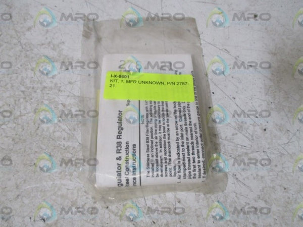 2787-21 FILTER/REGULATOR KIT  NSNP IN  A BAG