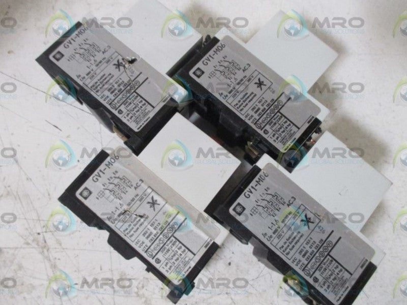 LOT OF 4 TELE MECANIQUE GV1-M06 STARTER 1-1.6A UNMP