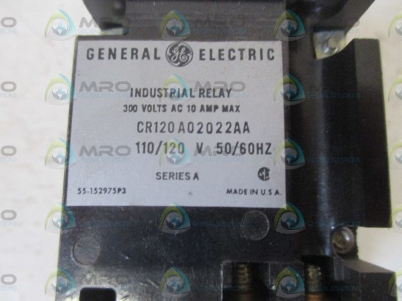 LOT OF 2 GENERAL ELECTRIC CR120A02022AA UNMP