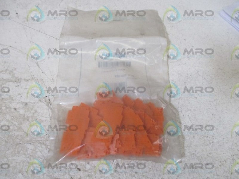 WAGO 25 X 769-308 END PLATE ORANGE  NSMP