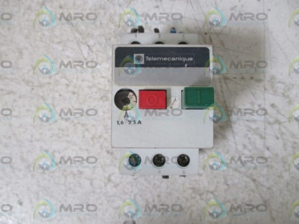 TELEMECANIQUE GV1-M07 CIRCUIT BREAKER 1.6-2.5A 660V  UNMP