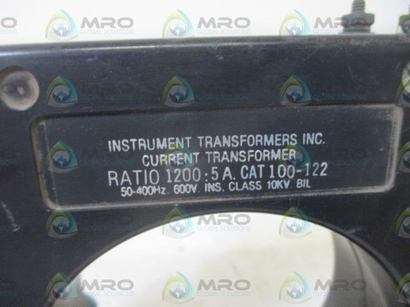 INSTRUMENT TRANSFORMERS INC. 100-122 NSNP