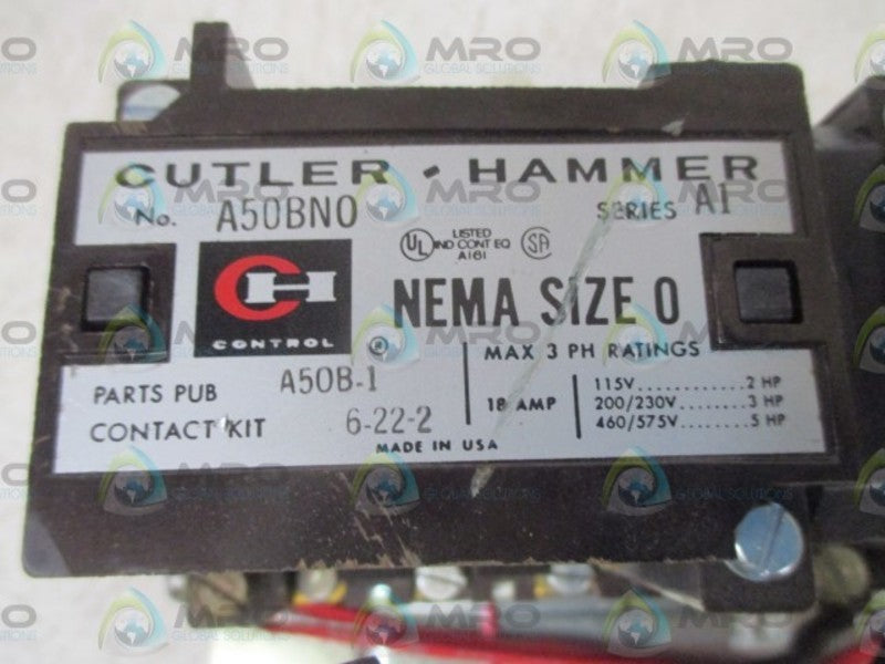 CUTLER HAMMER A50BN0 UNMP