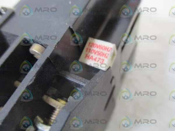 LOT OF 2 ALLEN BRADLEY 700-F400A1 SER.C RELAY 120V UNMP