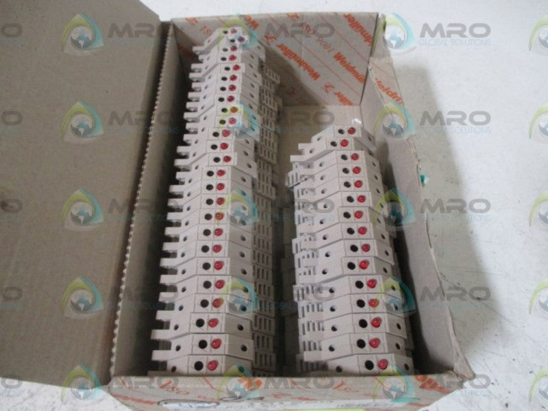 LOT OF 40 WEIDMULLER WS1 6/LD 60 AC NSMP