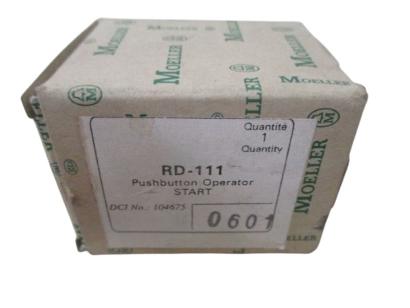 KLOCKNER-MOLLER RD-111 PUSHBUTTON OPERATOR START  NSMP