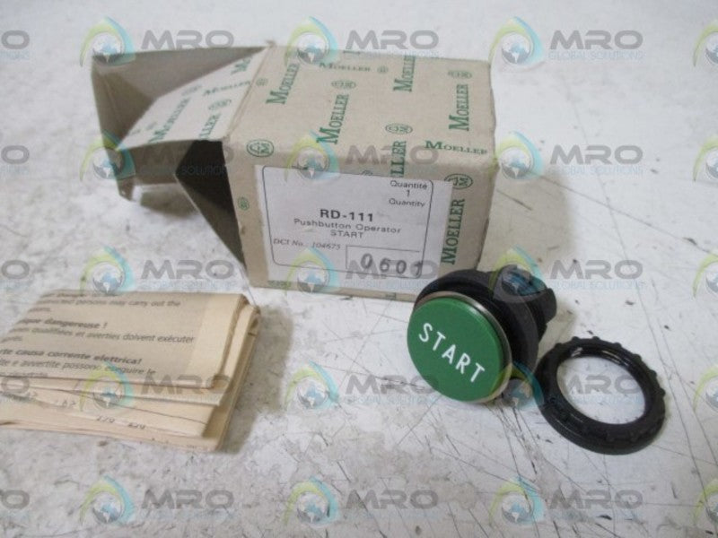KLOCKNER-MOLLER RD-111 PUSHBUTTON OPERATOR START  NSMP