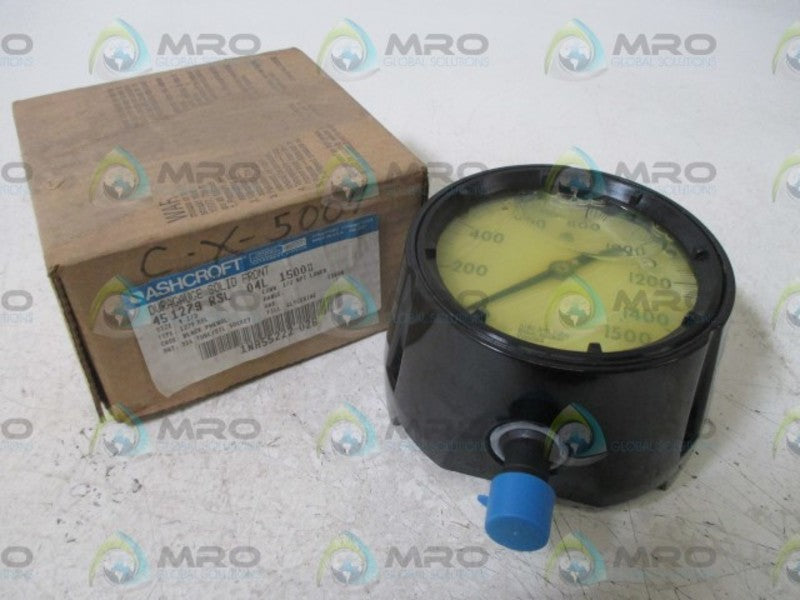 ASHCROFT 451279RSL04L-1500# 0-1500PSI (AS PICTURED)  NSMP