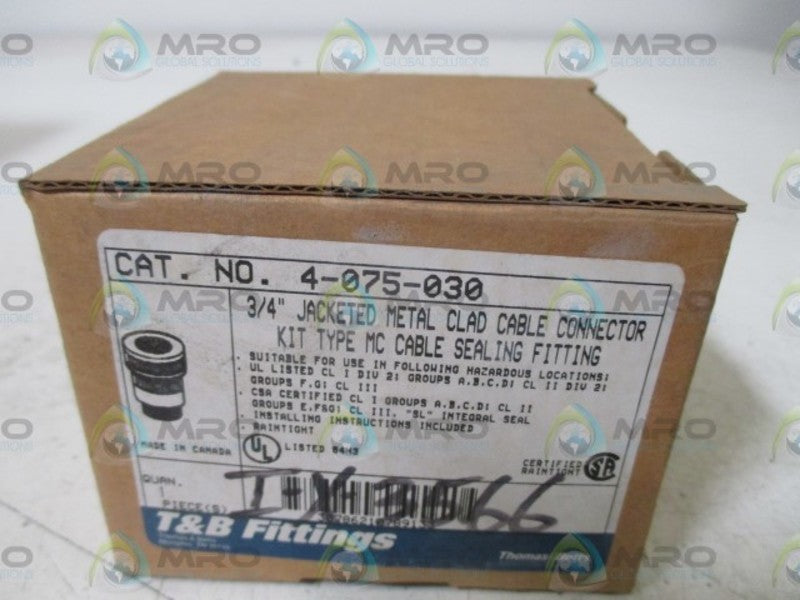 THOMAS & BETTS 4-075-030 3/4" NSMP