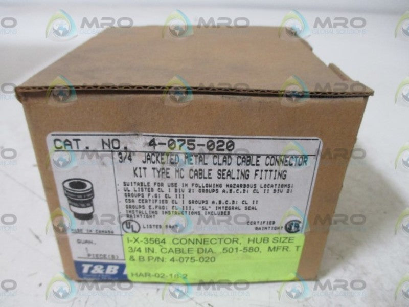 THOMAS & BETTS 4-075-020 3/4" NSMP