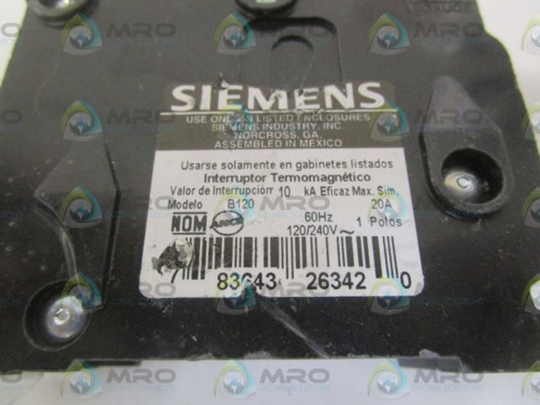 SIEMENS B120 CIRCUIT BREAKER  NSNP