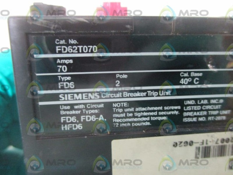 SIEMENS FD62T070 NSNP