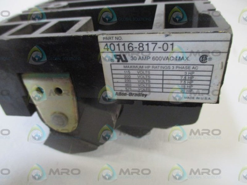 INDUSTRIAL SPARE PART 40116-817-01 NSNP