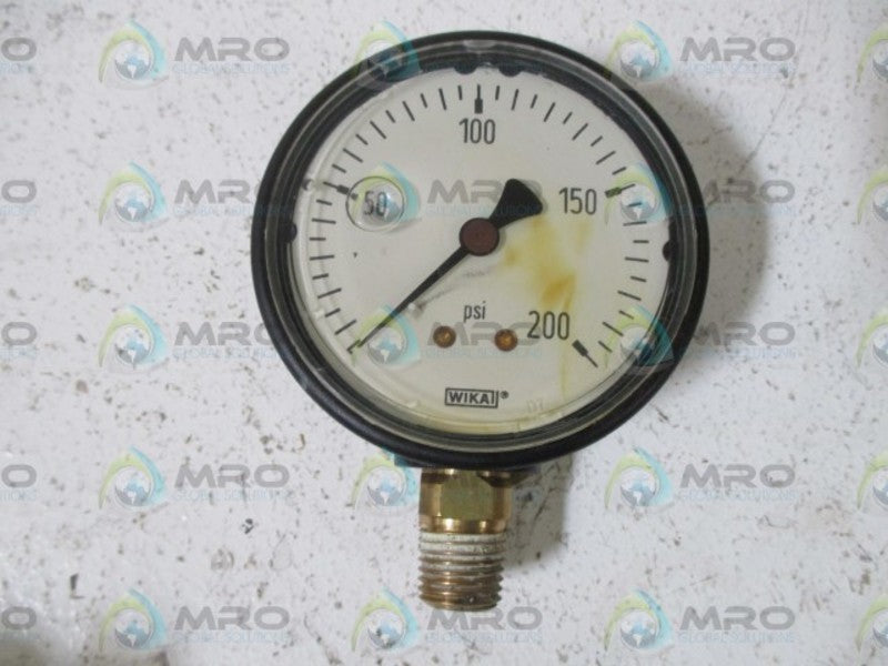 WIKA 9693726 TYPE 113.13 2.5" 0-200PSI  NSMP
