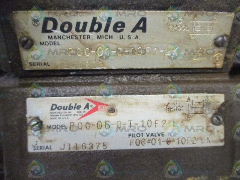 DOUBLE A PQG-01-C-10F1-LK / PQG-06-0-T-10F2-LK UNMP