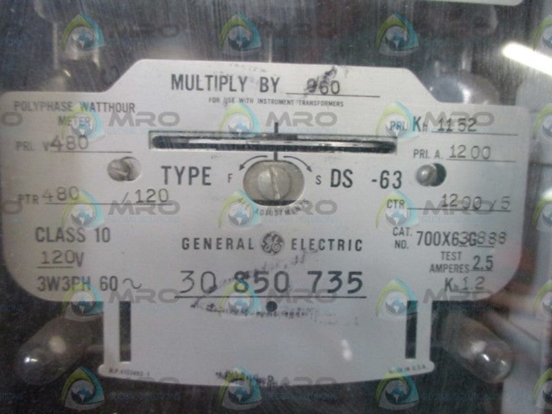 GENERAL ELECTRIC 700X63G888  UNMP